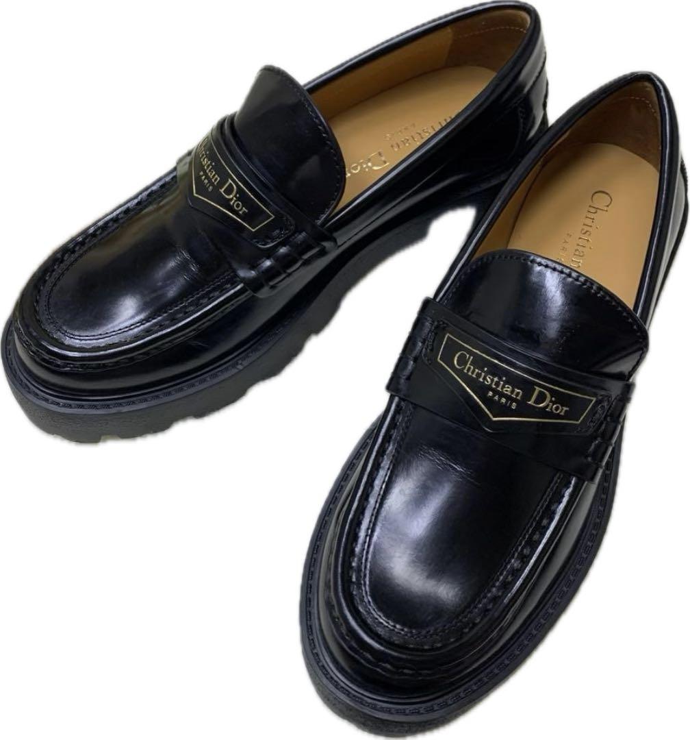 【美品】Dior Boy プラットフォーム ローファー36