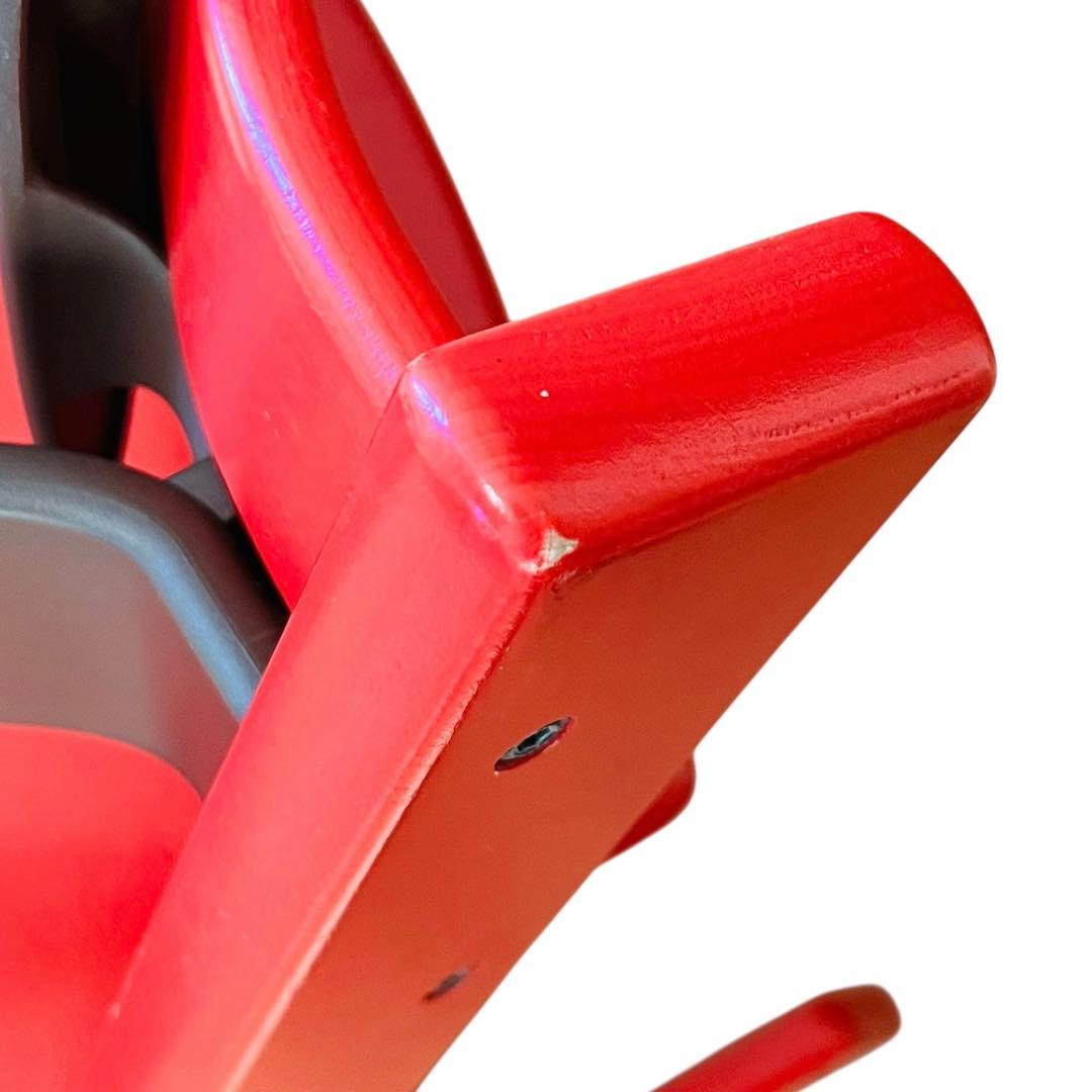 【良品 廃番】ストッケ トリップトラップ レッド シリアル4 ベビーガード付き