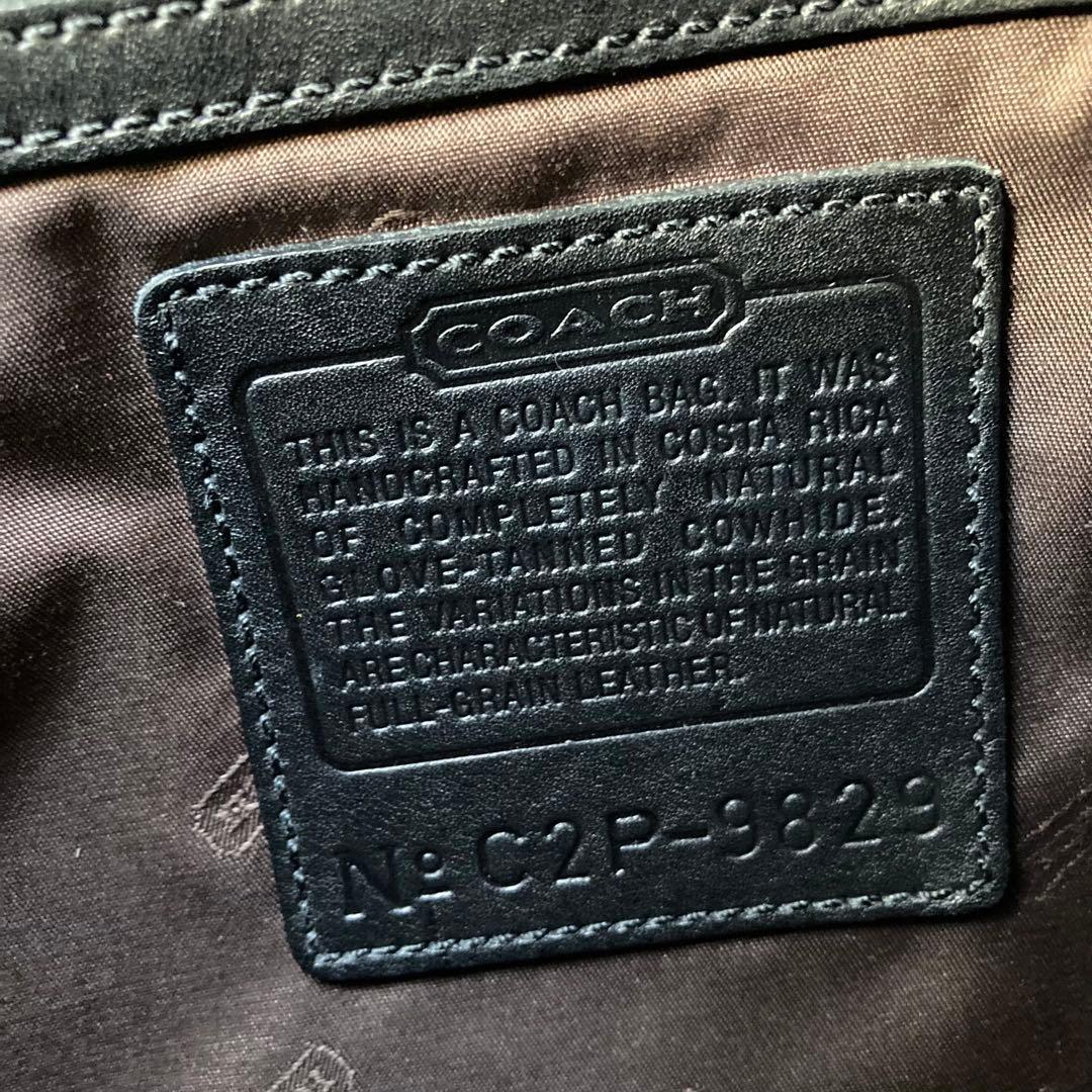 極美品 vintage coach old archive メッセンジャー 黒