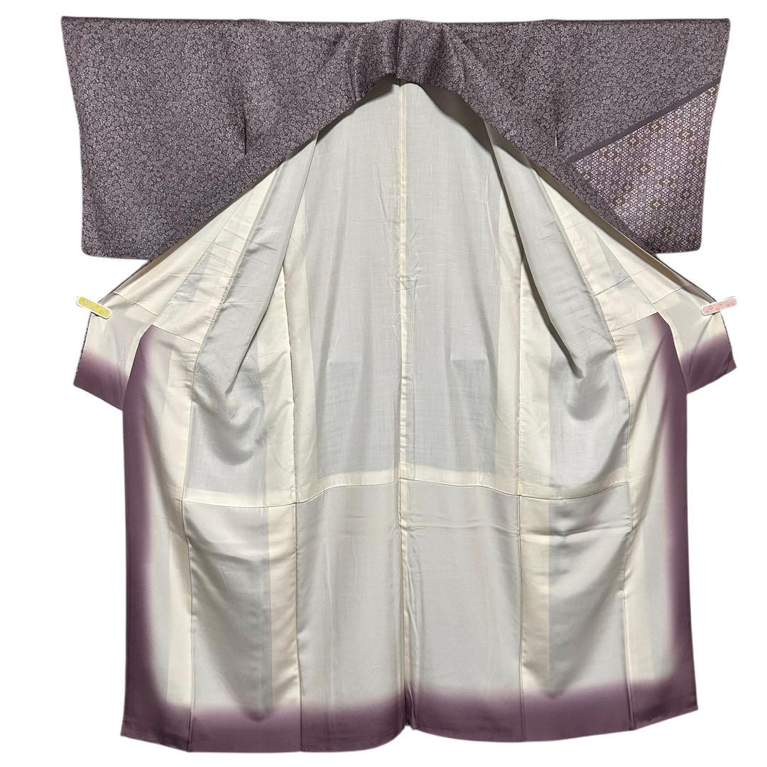 未使用近い　美品　袷　江戸小紋　江戸更紗　型染め　正絹　訪問着　フルセット