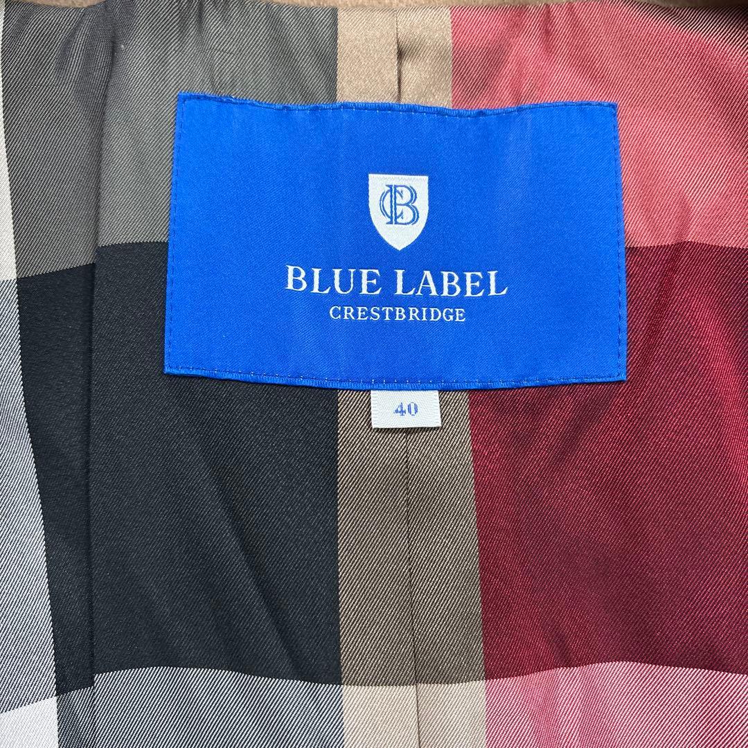 ブルーレーベルクレストブリッジ 2way ロングコート チェック 40