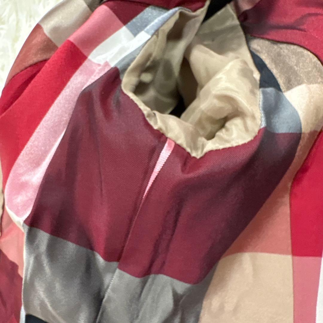 ブルーレーベルクレストブリッジ 2way ロングコート チェック 40