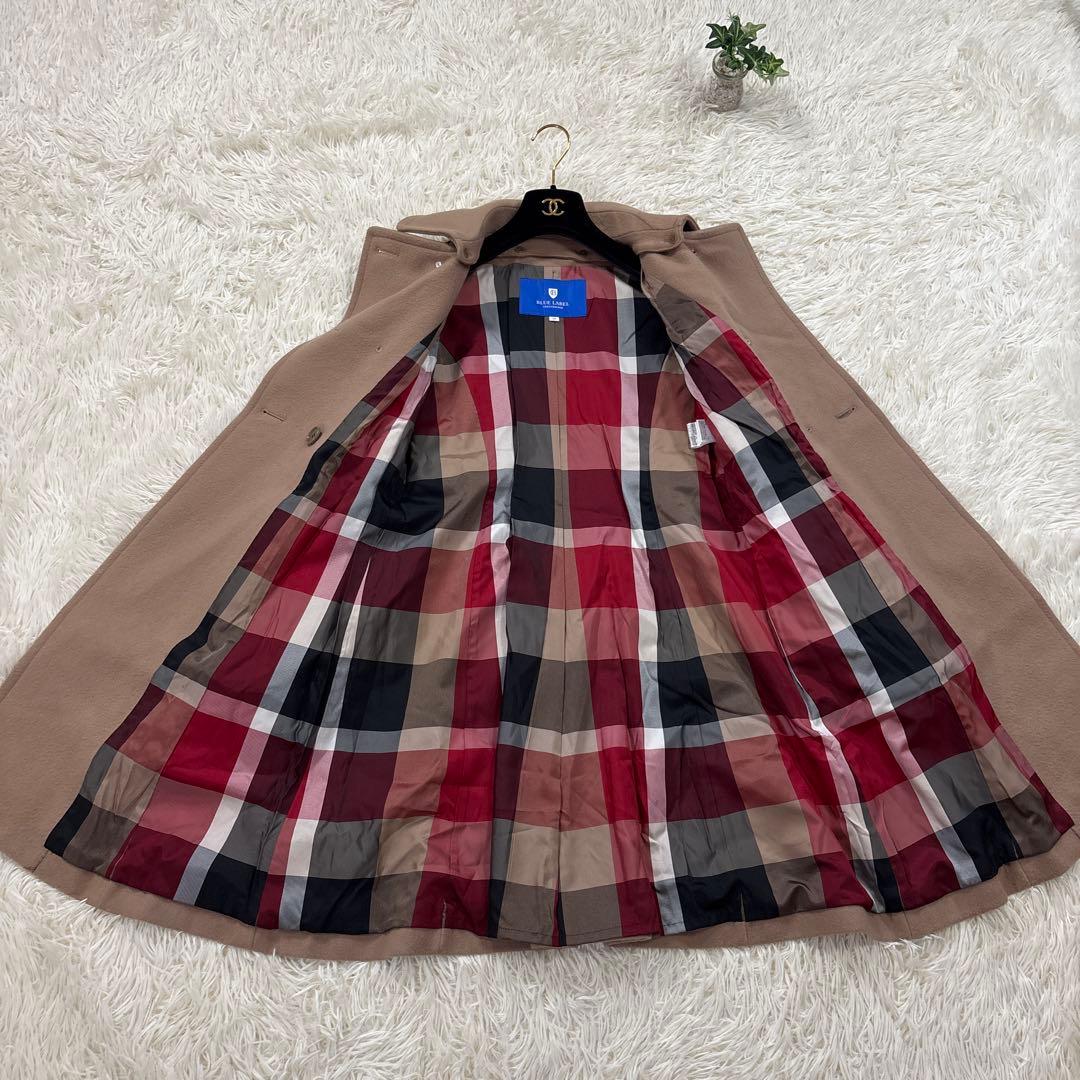 ブルーレーベルクレストブリッジ 2way ロングコート チェック 40
