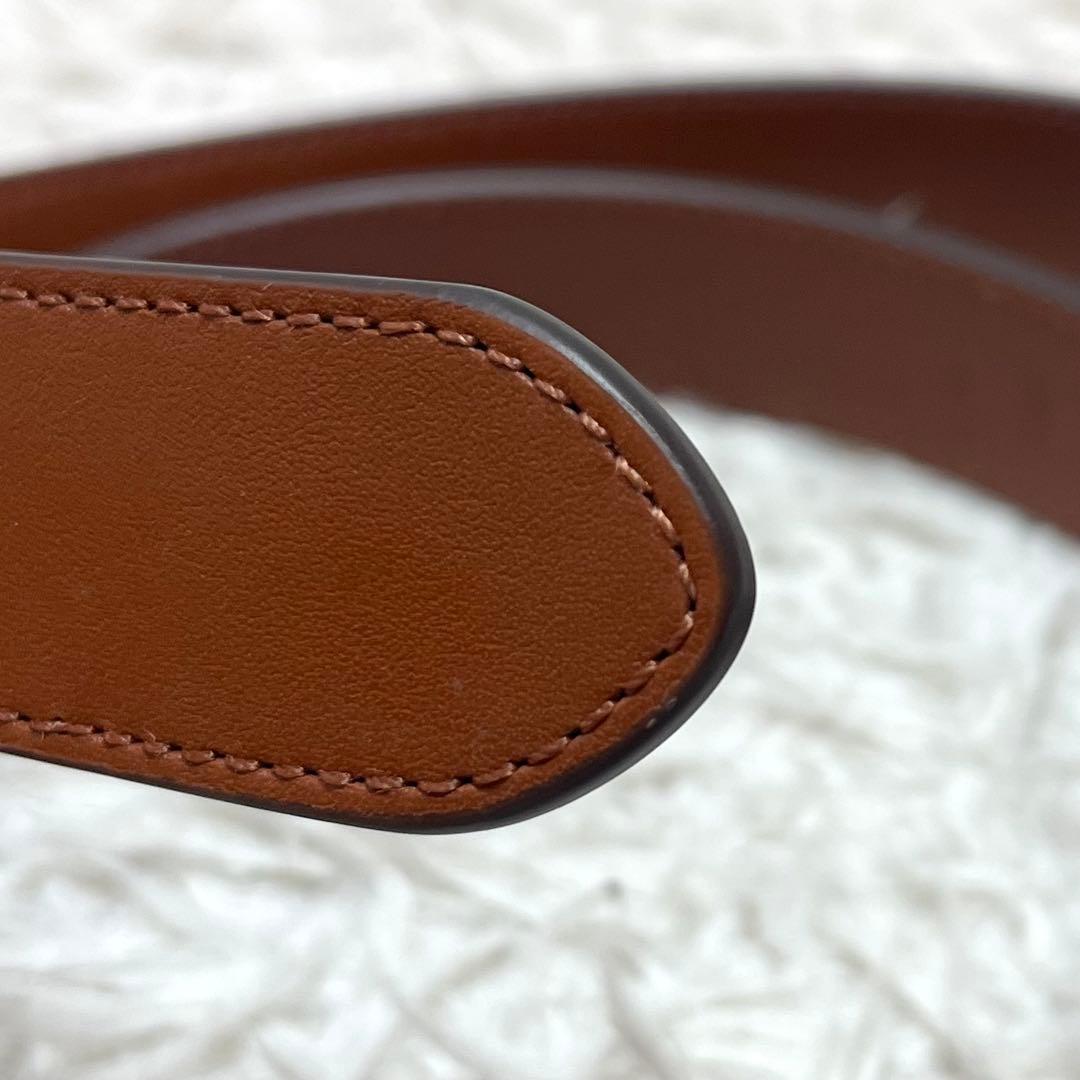 LAUREN RALPH LAUREN アンカーロゴ ゴールド金具スキニーベルト