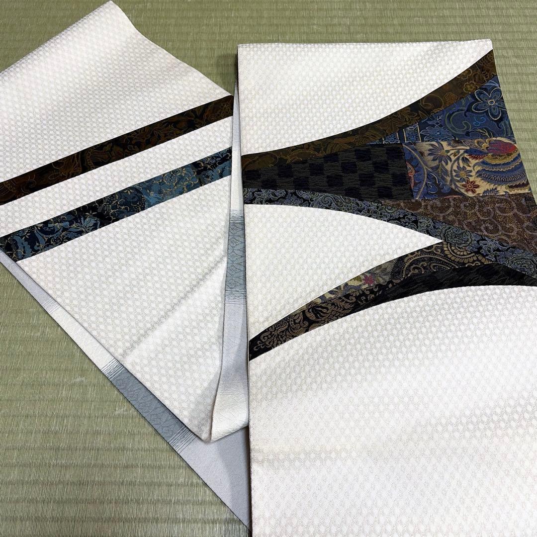 正絹　袋帯《粋なきりばめ模様》