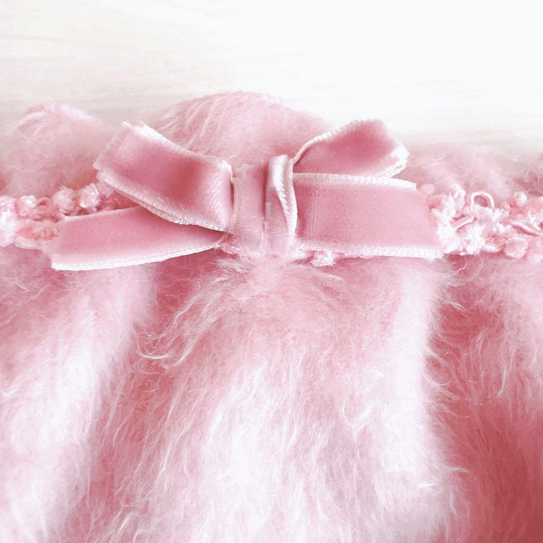 LIZLISA ポンポン付き ピンク キャミソール