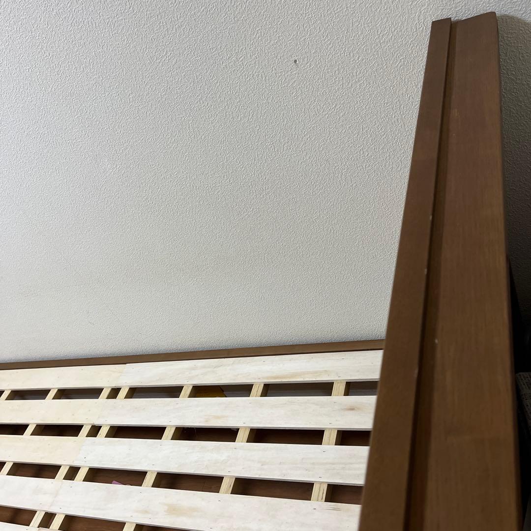 【直接引き取り】ニトリ ベッドフレーム ダブル コンセント付き 引き出し収納あり