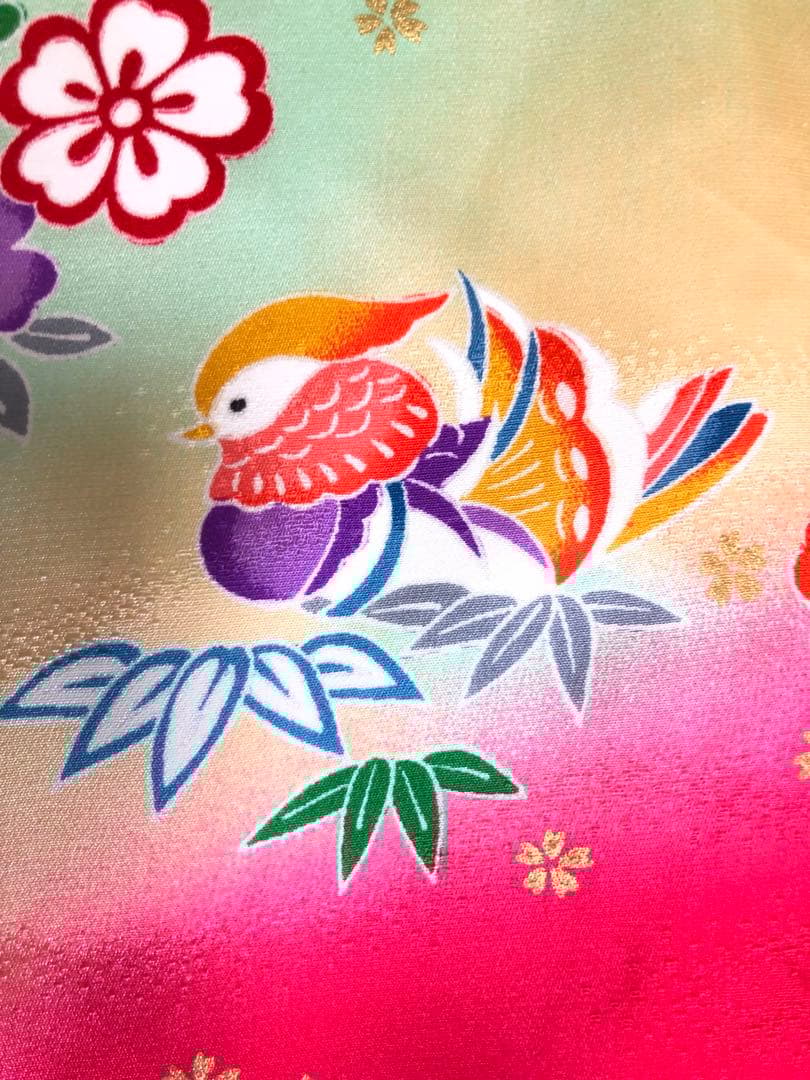 ３歳　女の子　七五三　子供　着物　7点　セット　ピンク