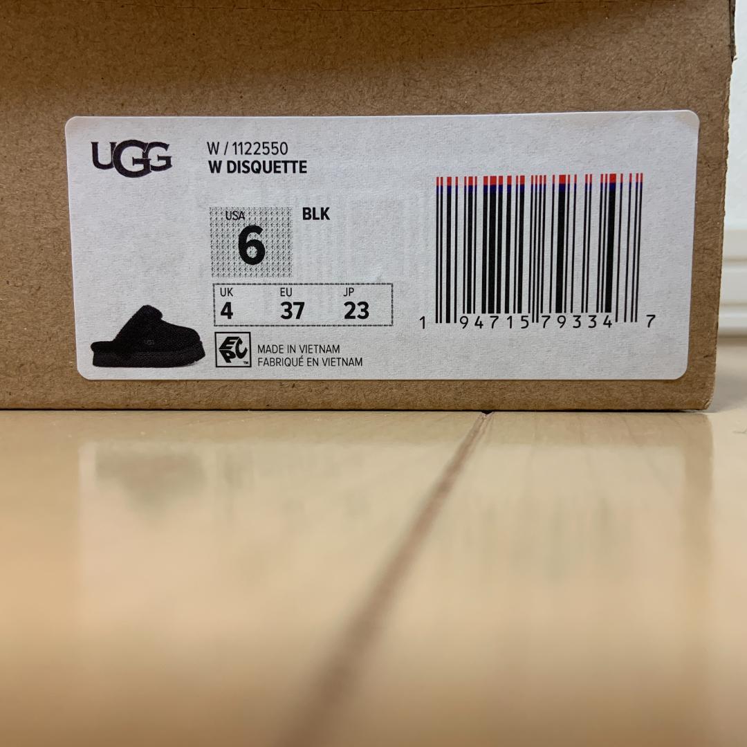 UGGディスケット　US6　23センチ　正規品　ムートン　スリッポン　黒