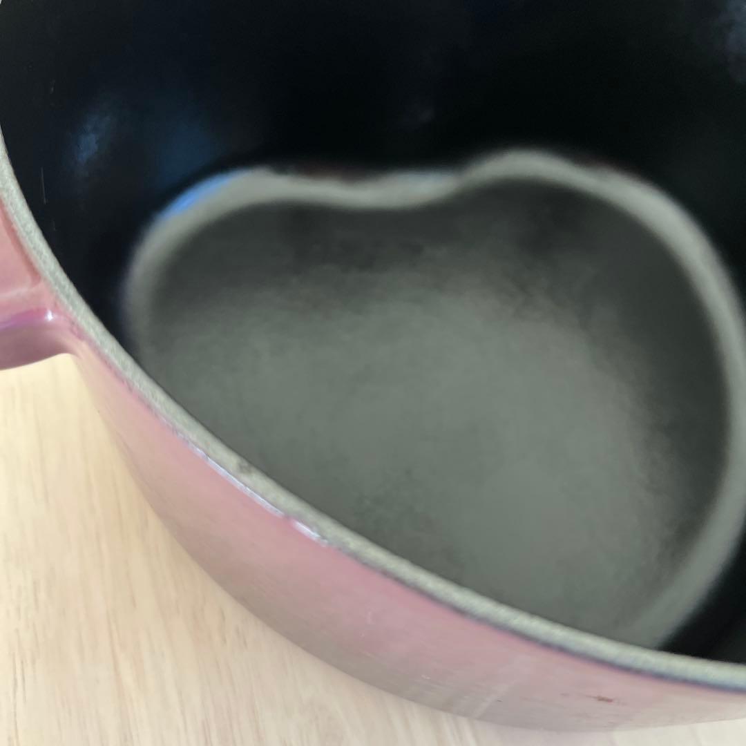 LE CREUSET ハート型鍋 パープル