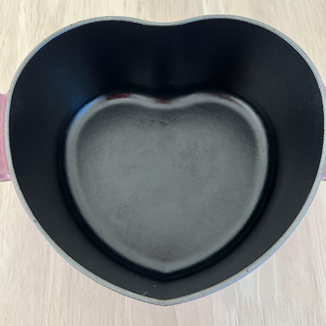 LE CREUSET ハート型鍋 パープル