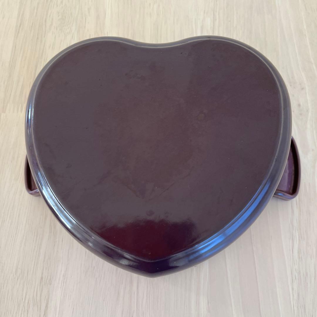 LE CREUSET ハート型鍋 パープル