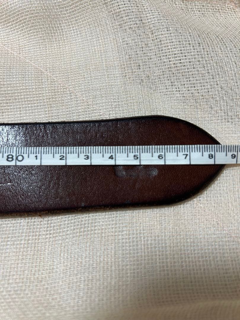 美品　45rpm￼ベルト　未使用　茶色　本革　sizeは寸法をご確認ください！