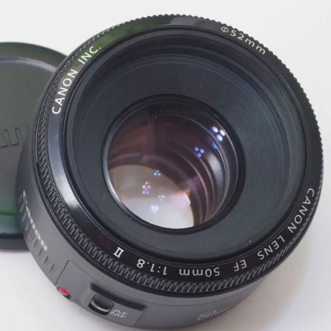 【美品】Canon EF50mm F1.8 II 単焦点 背景ぼかし神レンズ❤️