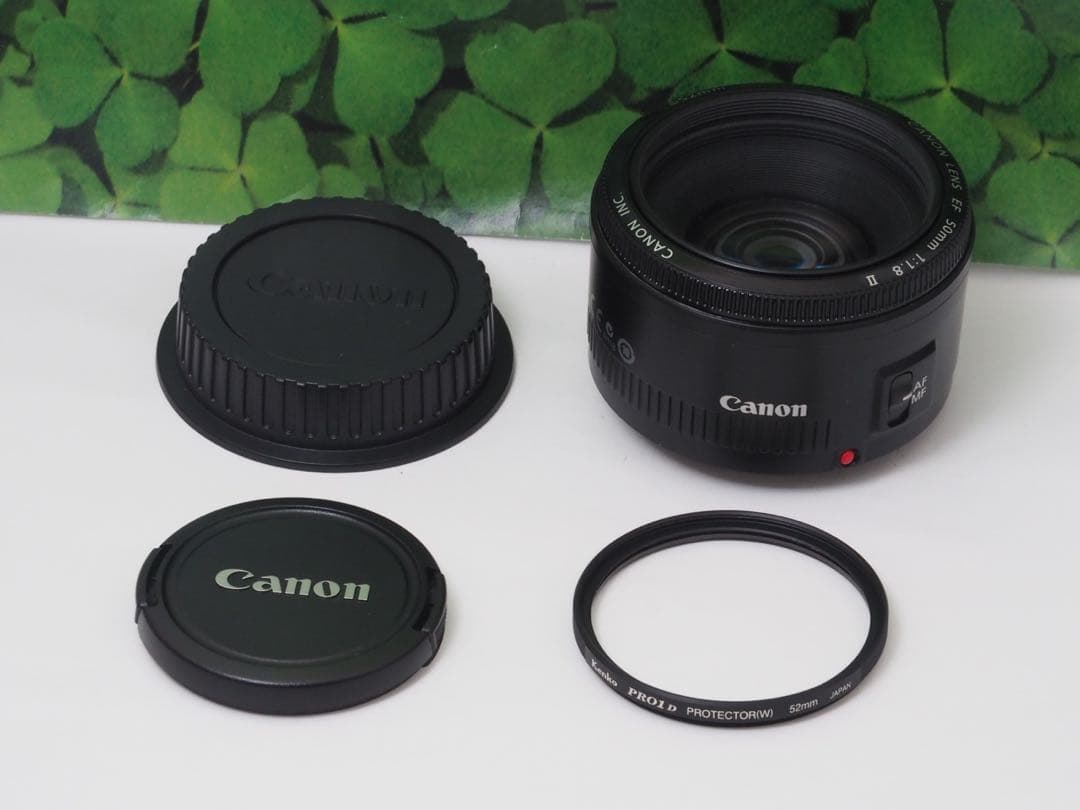 【美品】Canon EF50mm F1.8 II 単焦点 背景ぼかし神レンズ❤️