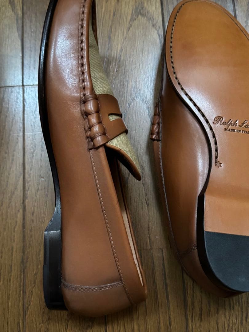 新品未使用　美品　Ralph Lauren ローファー ブラウン　イタリア製