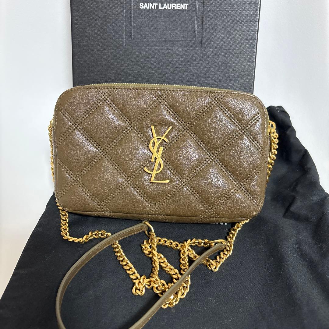 SAINT LAURENT サンローラン ダブルジップポーチ