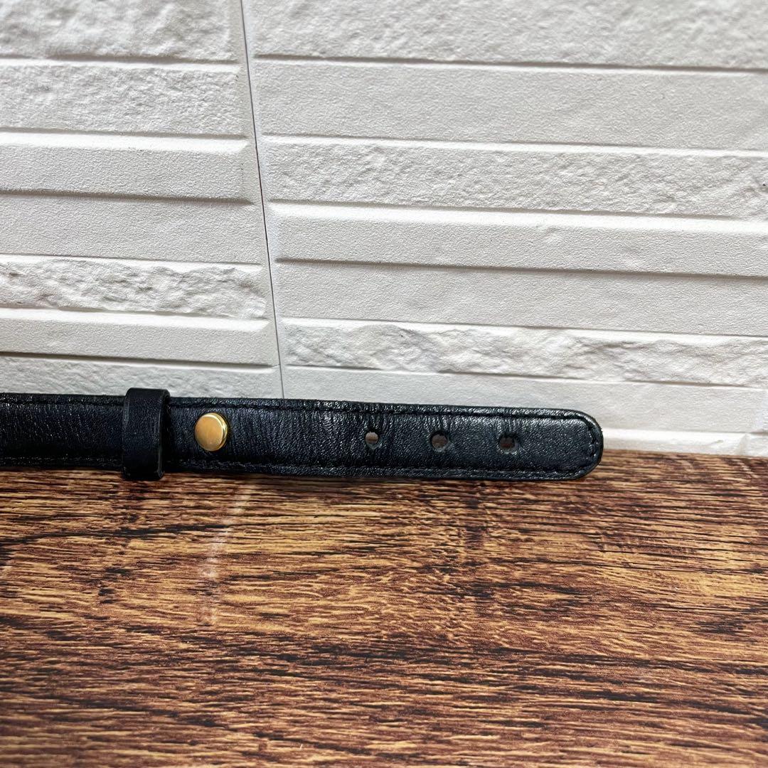 良品 シャネル レザー ダブル ココマーク バックル ゴールド 金具 ベルト.