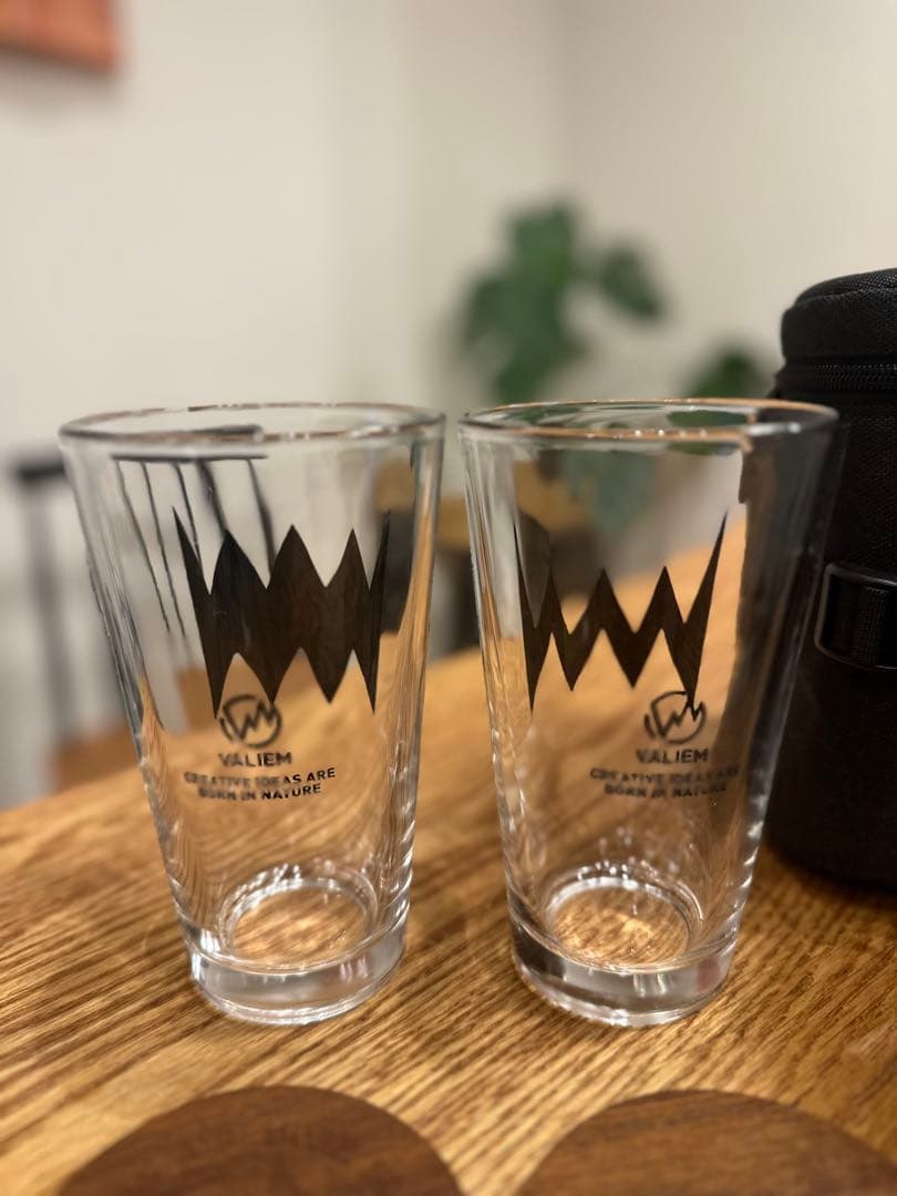 VALIEM バリエム 受注生産 限定グラス 黒2セット 専用コースタ