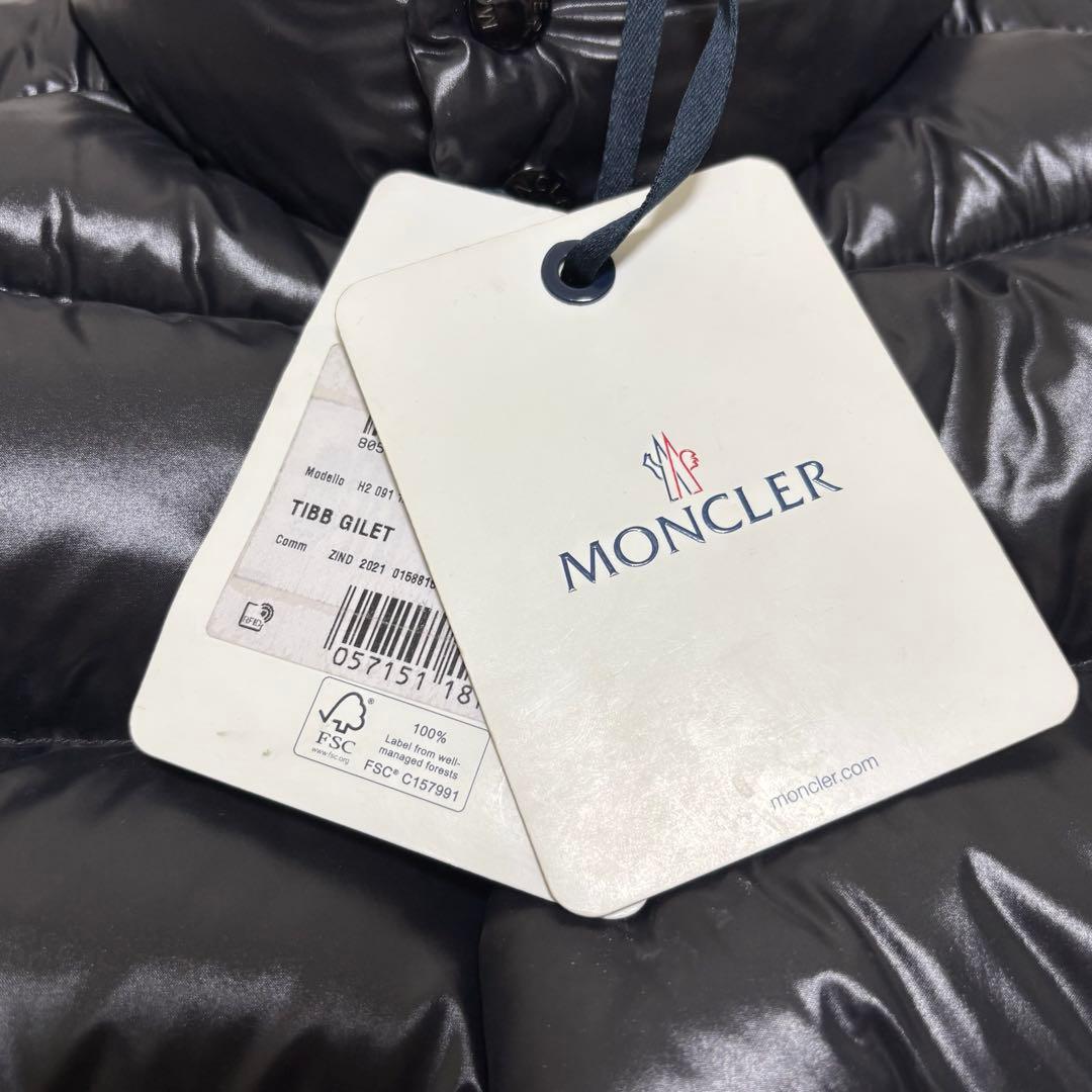 【新品同様】MONCLER TIBB ダウンベスト ブラック0