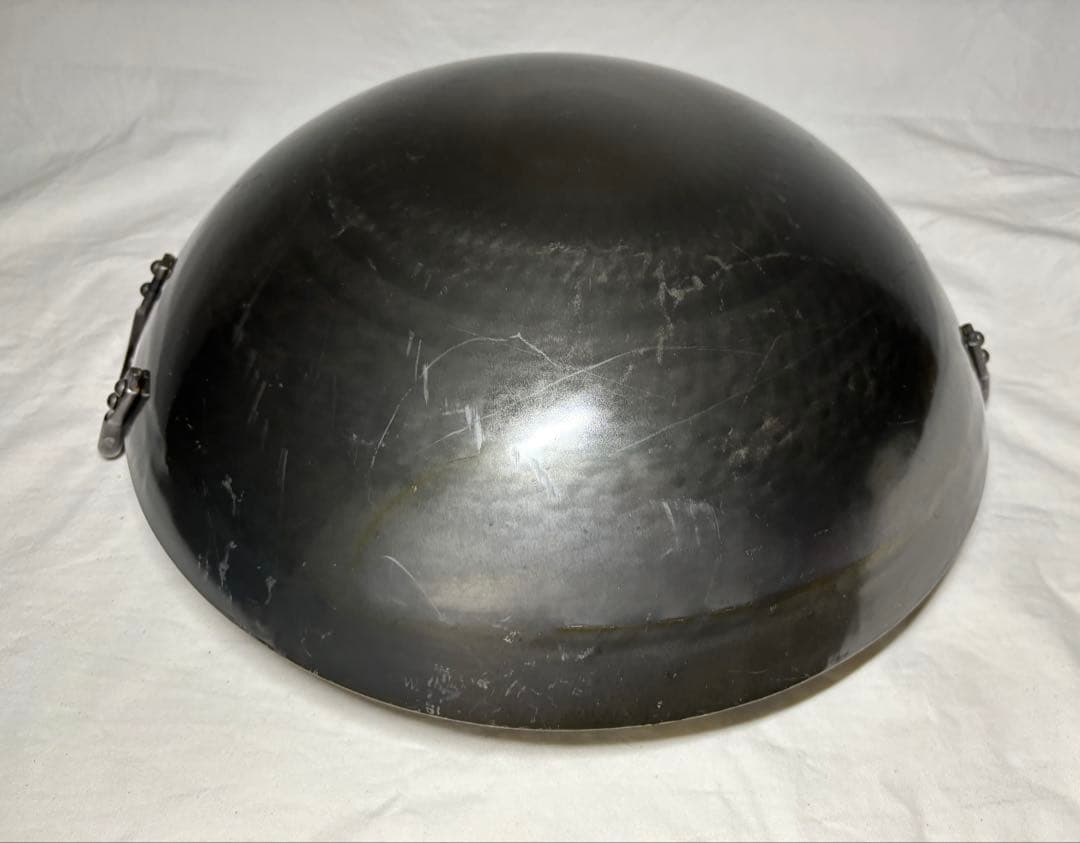 合羽橋 釜浅商店 山田 打出し 36cm 両手鍋 片手中華鍋 2点 鉄鍋