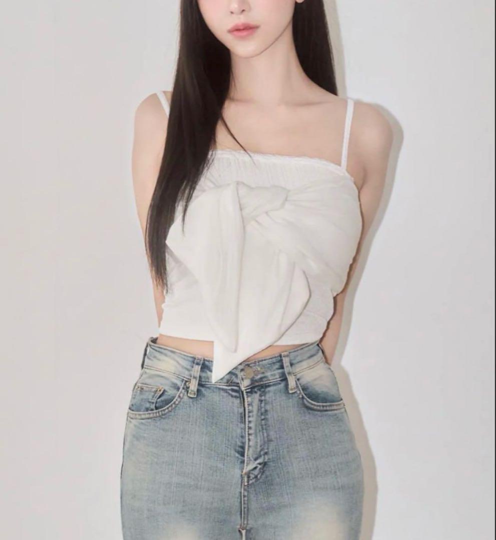 トップス YILON RIBBON CAMI SET TOPS