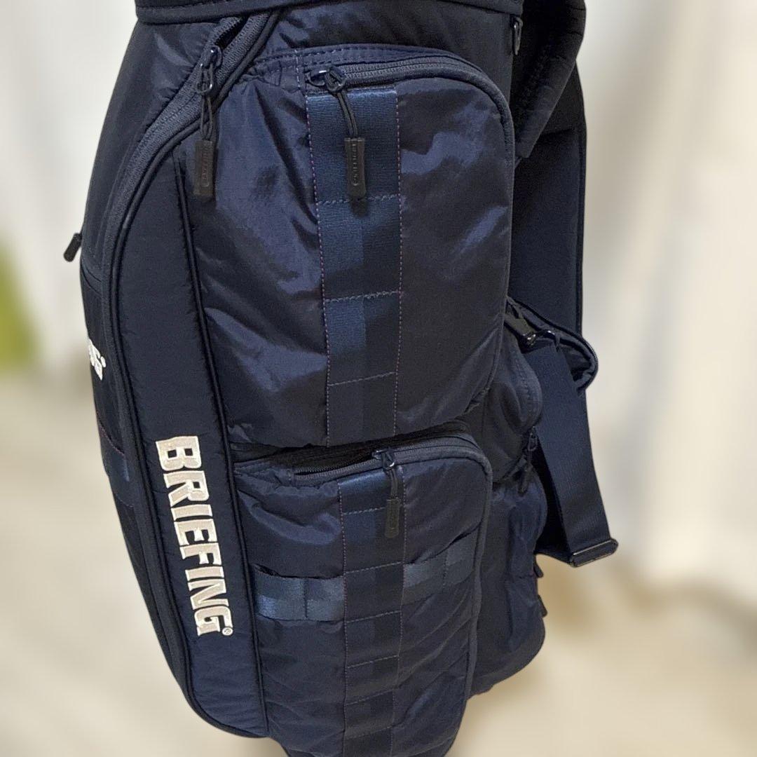 CR-6 BRIEFING ネイビー キャディバッグ 未使用フード付
