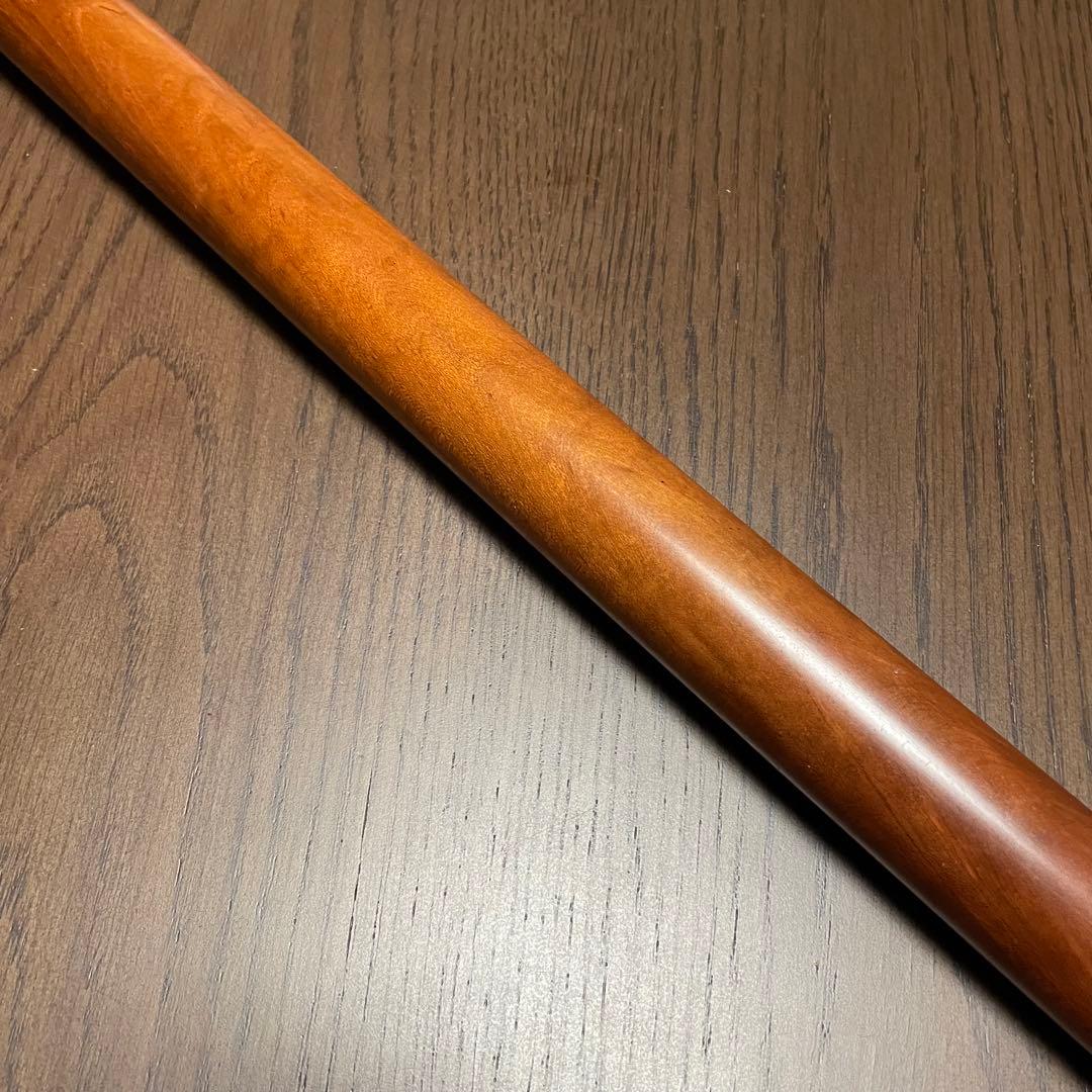 銘木 めん棒 (約)75cm(φ34mm)木製めん棒 蕎麦打ち オーダーメイド