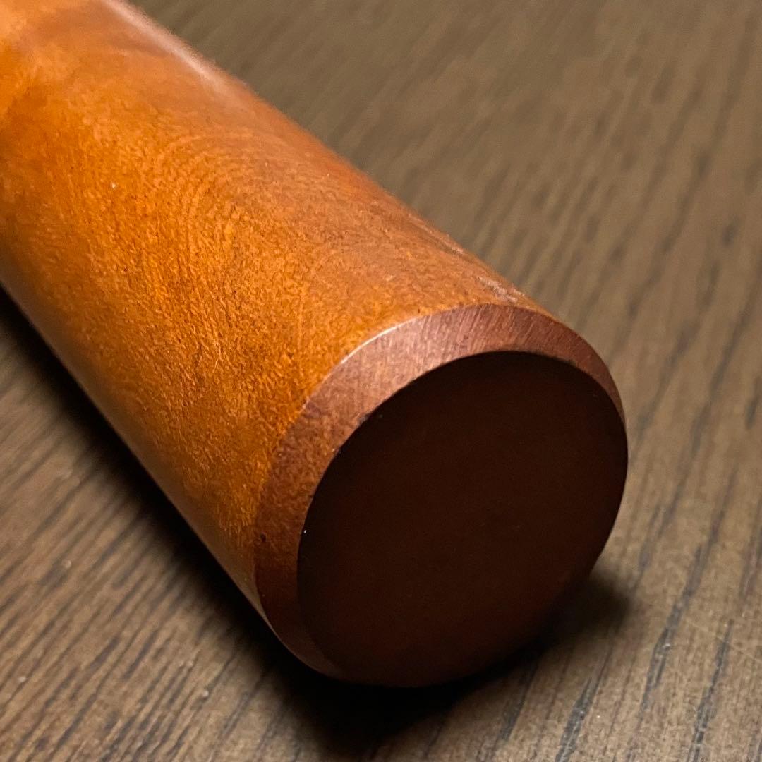 銘木 めん棒 (約)75cm(φ34mm)木製めん棒 蕎麦打ち オーダーメイド