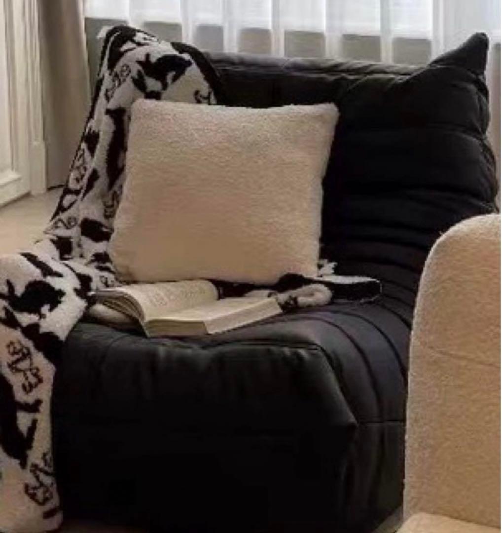 【新品】リーンロゼ ligne rosetトーゴ　1人掛けソファ　ブラッ