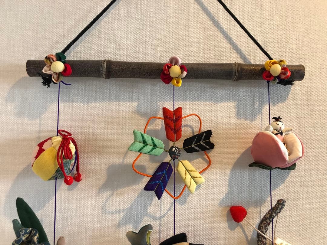 端午の節句の壁掛け①　吊るし飾り　吊るし雛