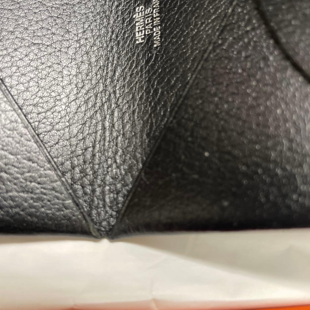 HERMES ブラックレザー 名刺入れ