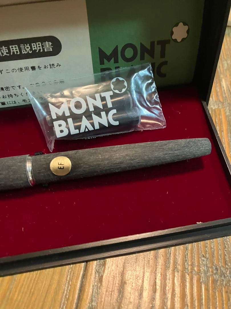 美品　MONTBLANC グレー EF 万年筆　585