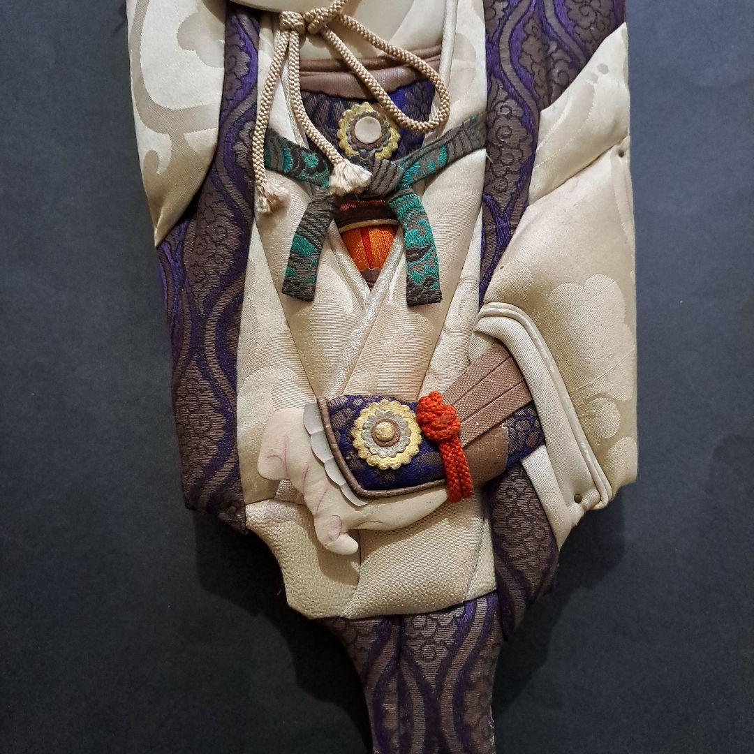 江戸羽子板　大丸特選　共箱入　緞子、綸子　桐板 牡丹図　市川団十郎写