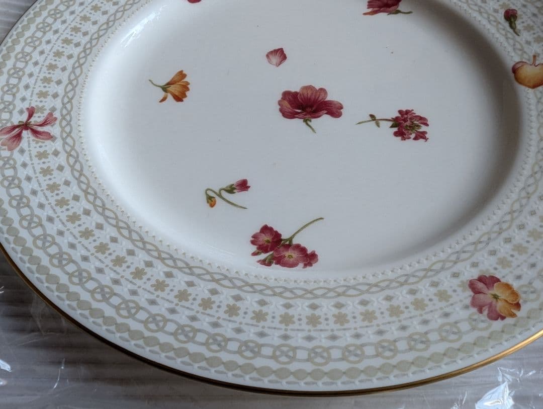 NARUMI　５枚セット　ボーンチャイナ　デザート プレート 21cm　花柄