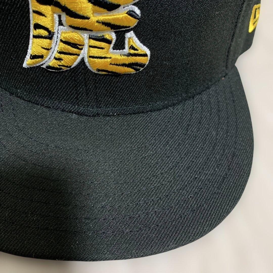 New Era ニューエラ 虎刺繍キャップ 虎文字 黒 阪神タイガース