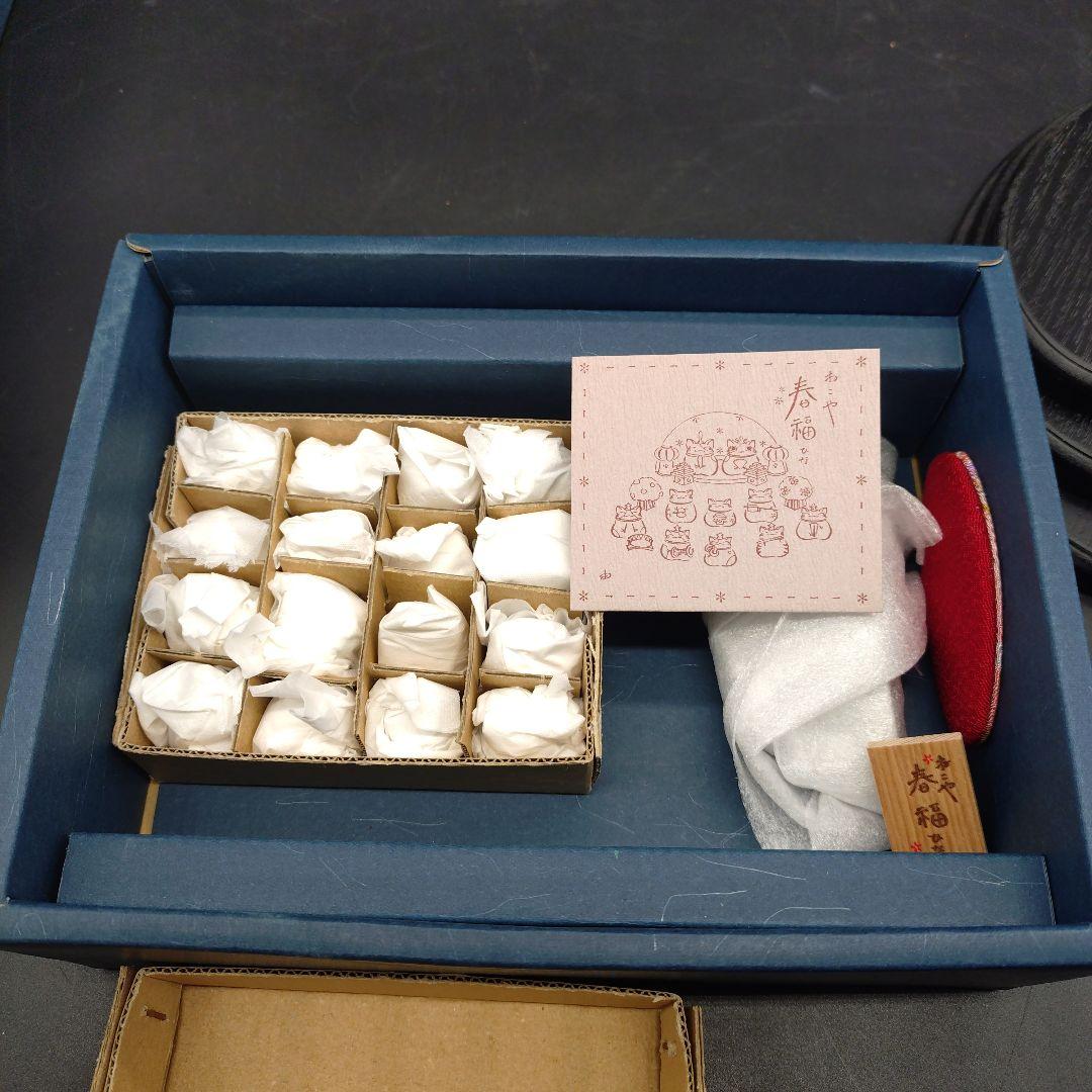 【希少品】道楽堂猫舎本舗 ねこや 春福ひな 十人飾り