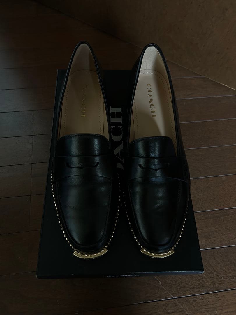 ☆*☆様 新品未使用 COACH ブラックレザー ローファー