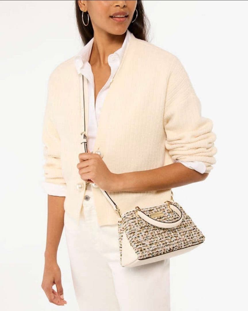 ケイトスペード　定価9.2.万円　ツイード柄ショルダーバッグ　2way　姫ギャル