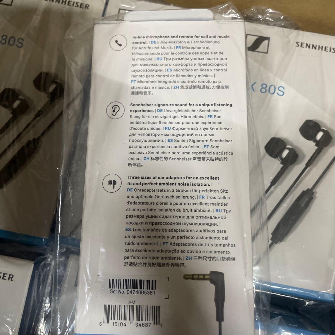 SENNHEISER有線イヤホン CX80S １０点