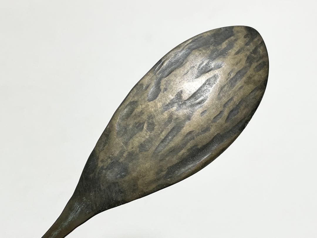 #1韓国骨董　アンティーク　高麗匙　砂張　佐波理　古銅　スプーン　スッカラ　灰匙