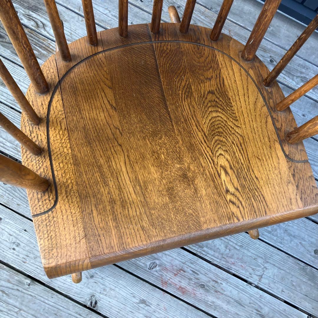 昭和レトロ 飛騨産業 キツツキ ロッキングチェア 木製 アームチェア 古道具