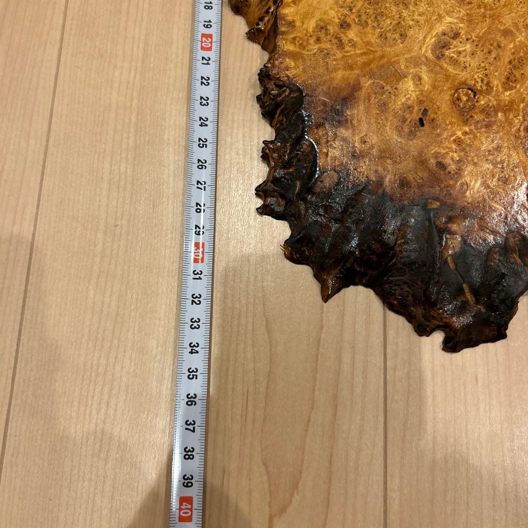 花梨？欅？敷板 瘤杢 鳥眼杢 葡萄杢 飾り台 煎茶台 無垢 一枚板 天然木？