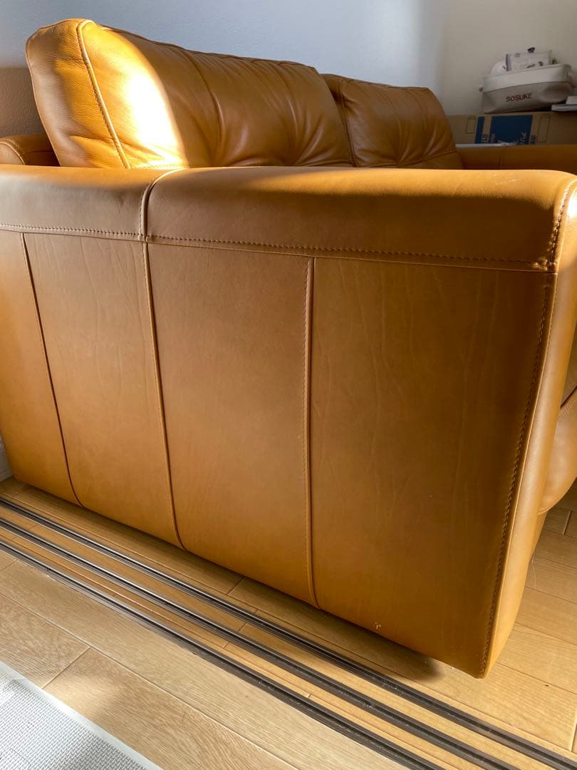 オイルレザーソファ（3人掛け）