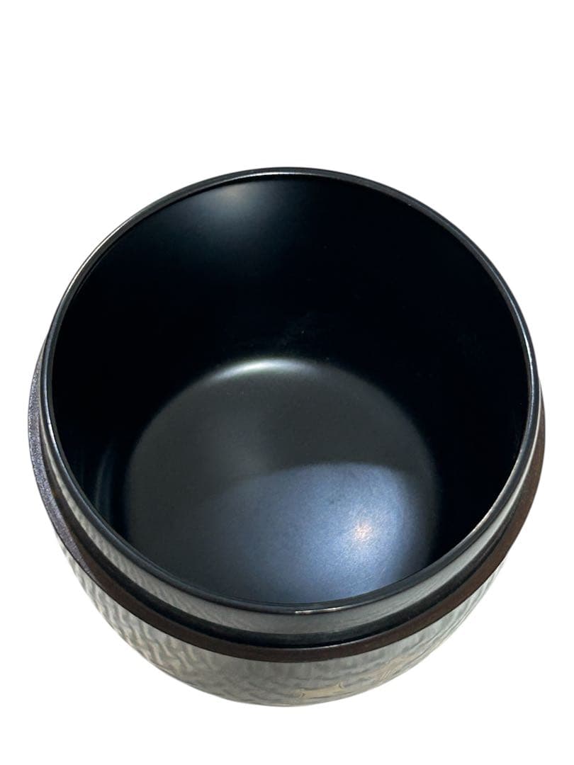 茶道具 蒔絵師 越田尾山 雪花 中棗