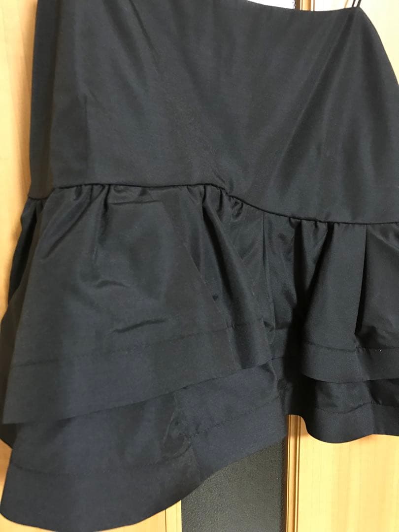 最終お値下新品FRAY I.Dラッフルヘムデザインキャミソール　ブラック