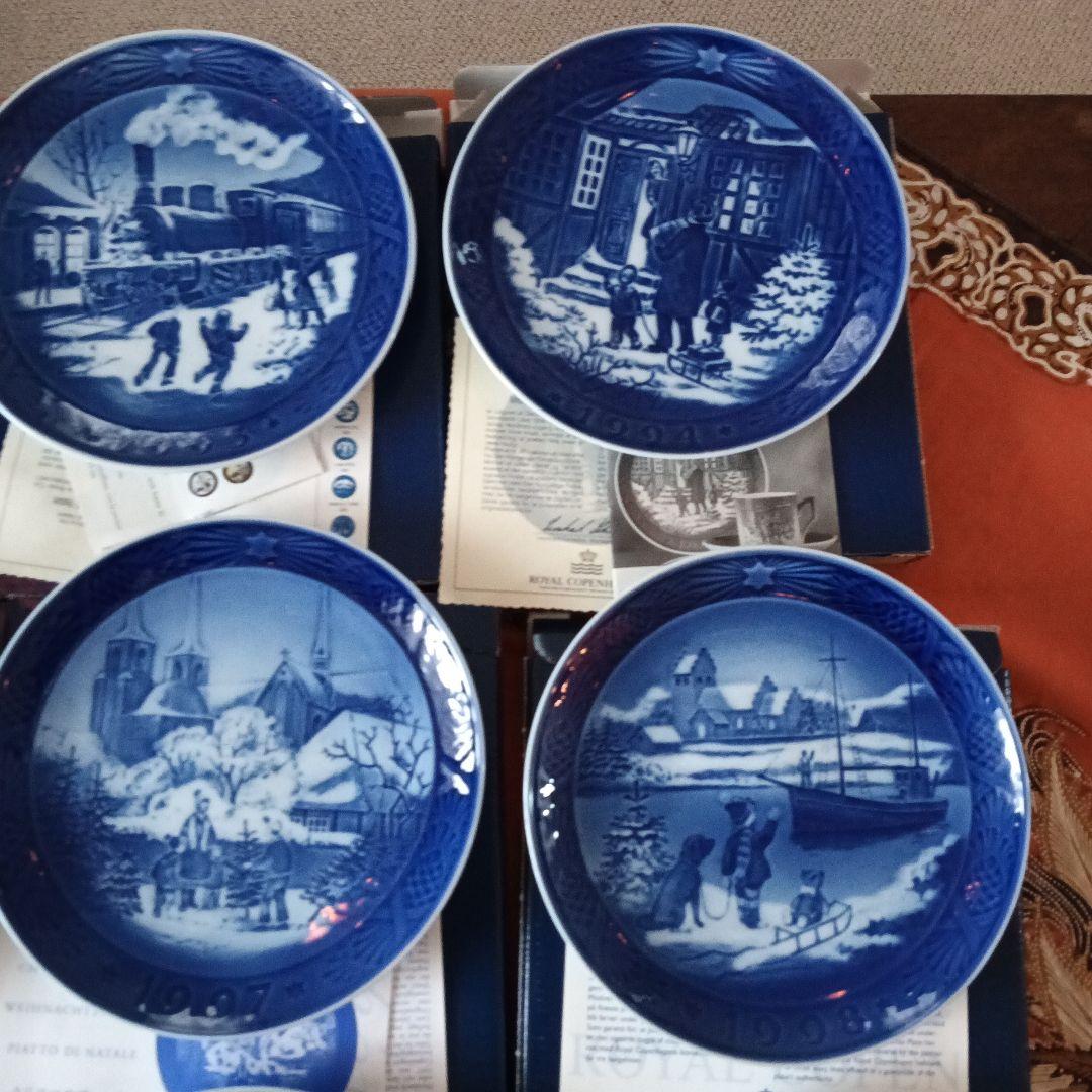 ロイヤルコペンハーゲンイヤー プレート セット1995　美品箱付き