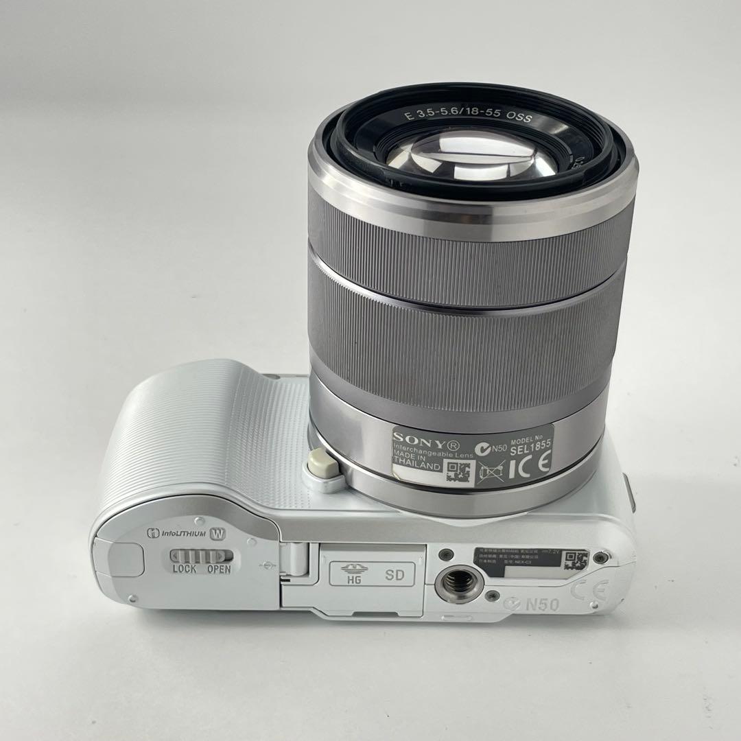 【国際版・返品保証】Sony NEX-C3 ホワイト レンズキット