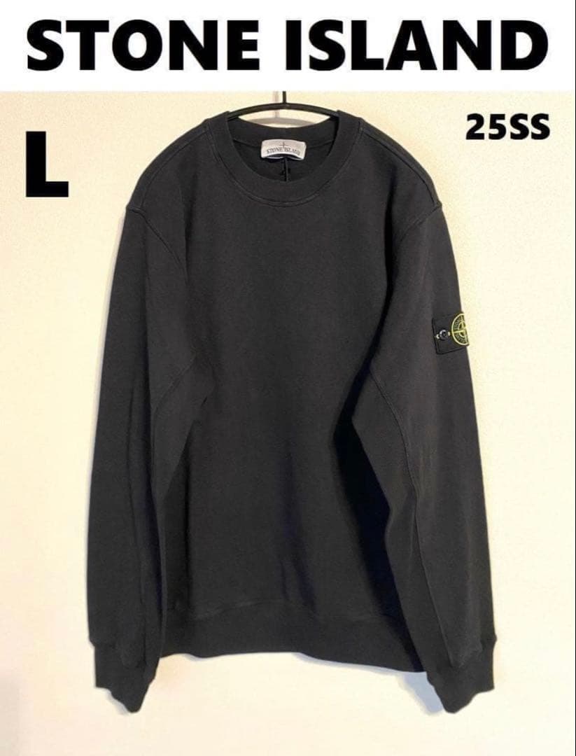 STONE  25SS ブラック トレーナー L