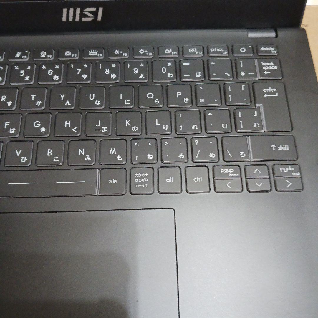 MSI ノートパソコン 14型 中古 難有り 黒